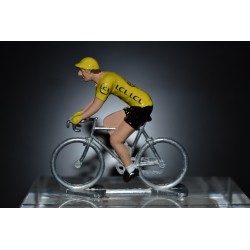 Maillot jaune - petit cycliste en metal
