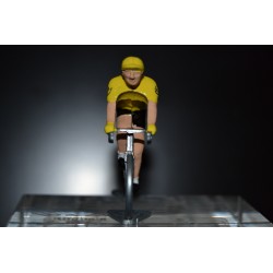Maillot jaune - petit cycliste en metal