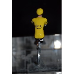 Maillot jaune - petit cycliste en metal