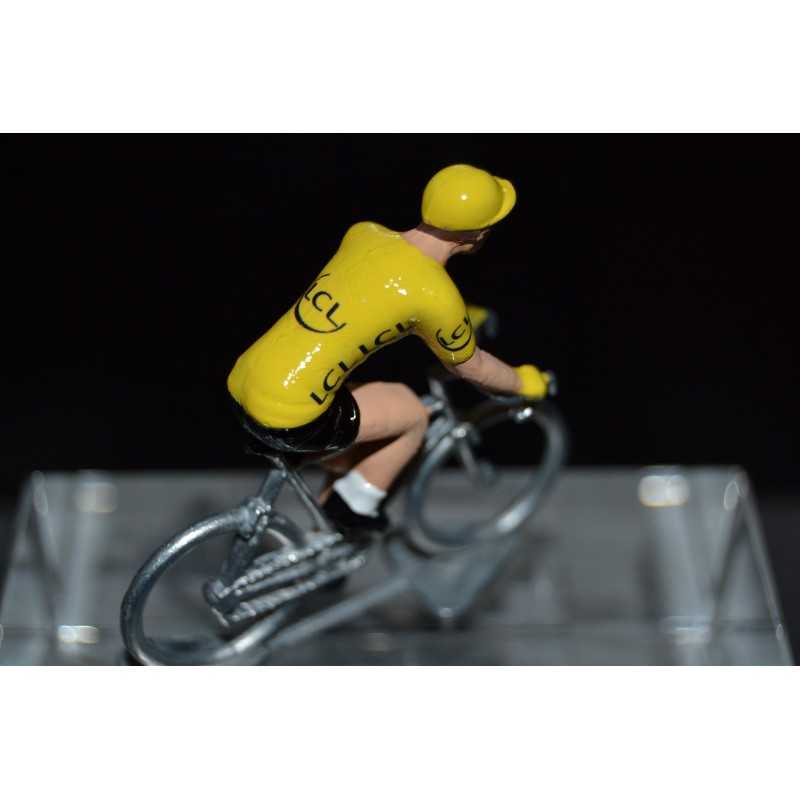 Maillot jaune - petit cycliste en metal