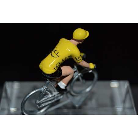 Maillot jaune - petit cycliste en metal