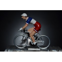 Champion de France 2016/2017 Arthur Vichot - petit cycliste miniature en acier