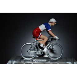 Champion de France 2016/2017 Arthur Vichot - petit cycliste miniature en acier