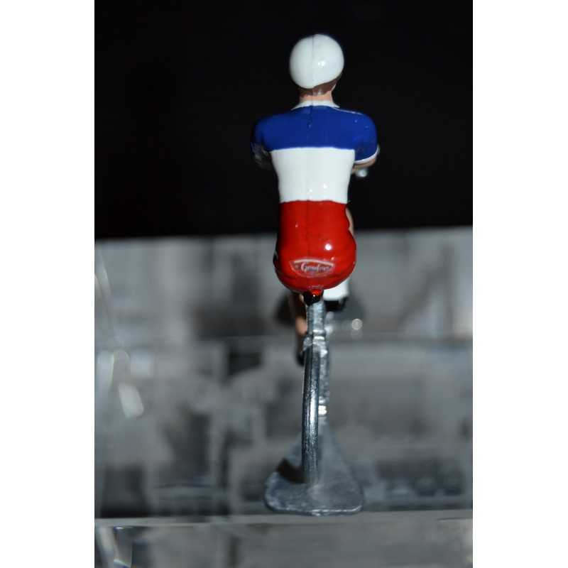 Champion de France 2016/2017 Arthur Vichot - petit cycliste miniature en acier