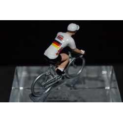 Champion d'Allemagne 2016/2017 Andre Greipel - petit cycliste miniature en acier