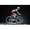 Champion d'Italie 2016/2017 Giacomo Nizzolo - petit cycliste miniature en acier