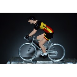 Champion de Belgique 2016/2017 Philippe Gilbert - petit cycliste miniature en acier