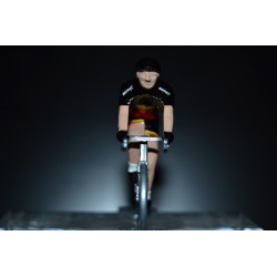 Champion de Belgique 2016/2017 Philippe Gilbert - petit cycliste miniature en acier