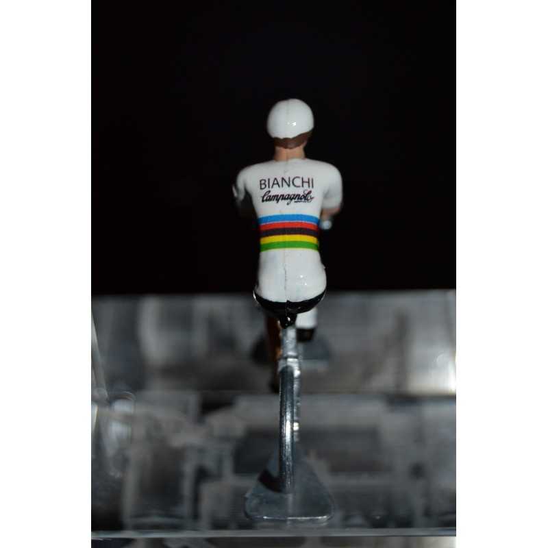 Felice Gimondi "Champion du Monde" Bianchi Campagnolo - Petit cycliste en métal