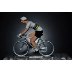 Felice Gimondi "Champion du Monde" Bianchi Campagnolo - Petit cycliste en métal