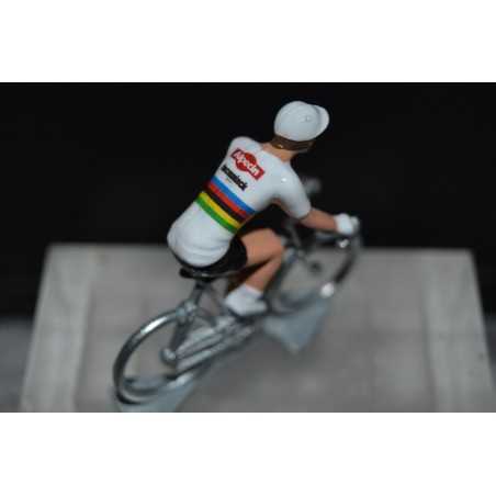 Van der Poel Champion du Monde 2023 - figurine cycliste
