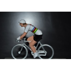 Van der Poel Champion du Monde 2023 - figurine cycliste