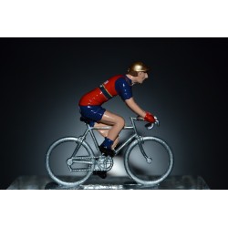 Bahrein Merida 2017 - petit cycliste miniature en metal