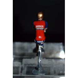 Bahrein Merida 2017 - petit cycliste miniature en metal