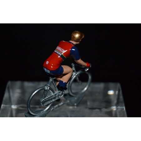 Bahrein Merida 2017 - petit cycliste miniature en metal