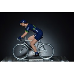 Movistar 2017 - petit cycliste miniature en metal