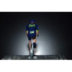 Movistar 2017 - petit cycliste miniature en metal