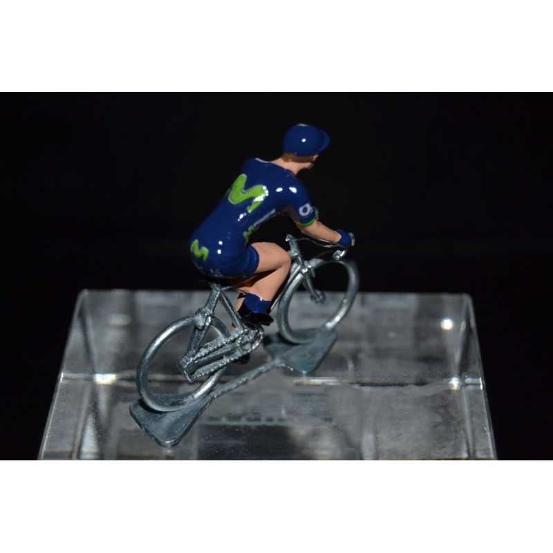 Movistar 2017 - petit cycliste miniature en metal