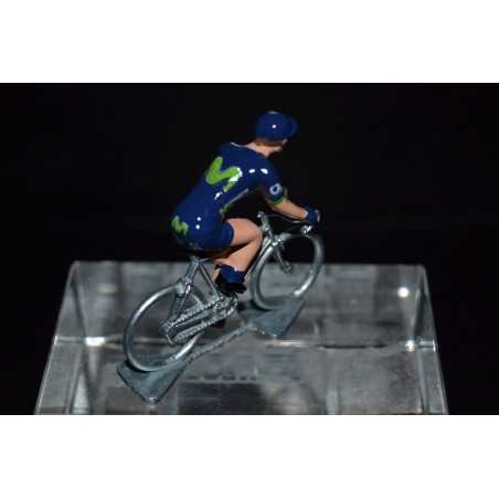 Movistar 2017 - petit cycliste miniature en metal