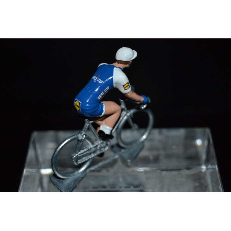 Quick Step Floors 2017 - petit cycliste miniature en metal