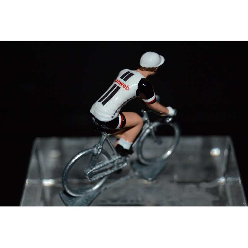 Sunweb 2017 - petit cycliste miniature en metal