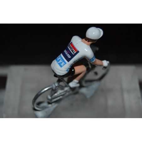 Remco Evenepoel Maillot Blanc 2024 - Figurine Cycliste Zamak