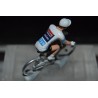 Remco Evenepoel Maillot Blanc 2024 - Figurine Cycliste Zamak