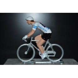 Remco Evenepoel Maillot Blanc 2024 - Figurine Cycliste Zamak