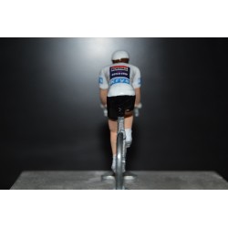 Remco Evenepoel Maillot Blanc 2024 - Figurine Cycliste Zamak