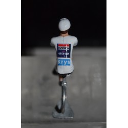 Remco Evenepoel Maillot Blanc 2024 - Figurine Cycliste Zamak