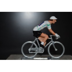 Mattias Skjelmose maillot blanc Vuelta 2024 - figurine cycliste