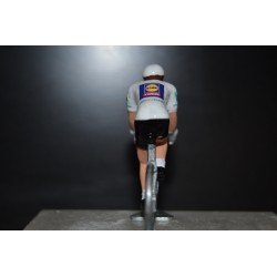 Mattias Skjelmose maillot blanc Vuelta 2024 - figurine cycliste