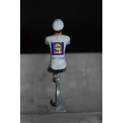 Mattias Skjelmose maillot blanc Vuelta 2024 - figurine cycliste