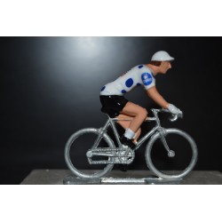 Jay Vine maillot pois Vuelta 2024 - figurine cycliste zamak