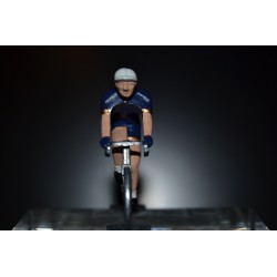 Aqua Blue Sport 2017 - petit cycliste miniature en metal