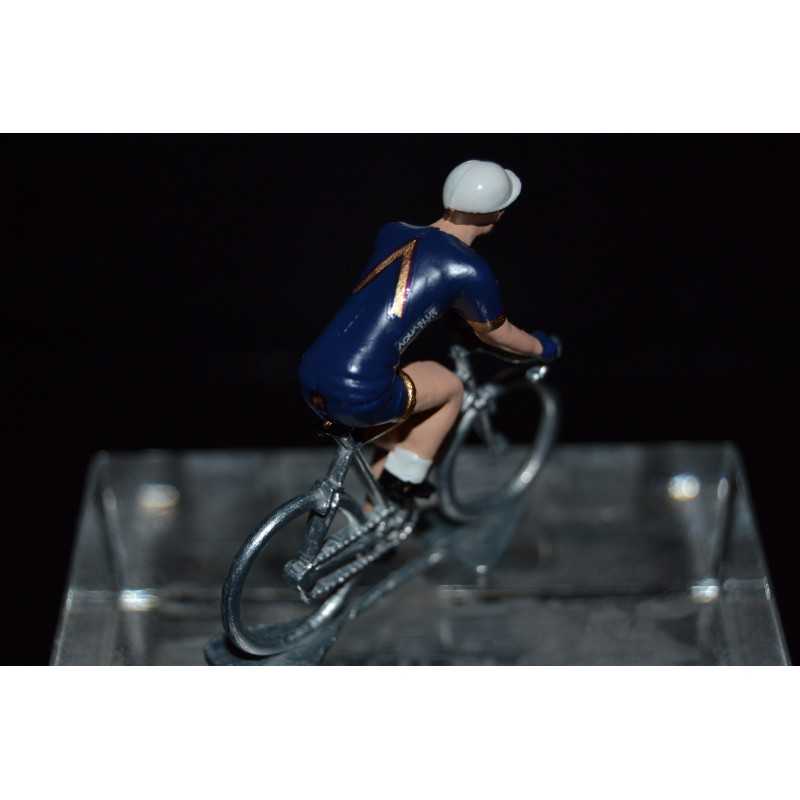 Aqua Blue Sport 2017 - petit cycliste miniature en metal