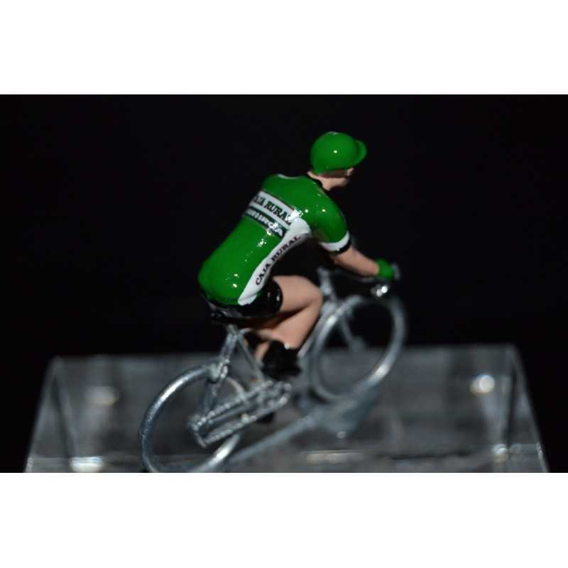 Caja Rural Seguros RGA 2017 - petit cycliste miniature en metal