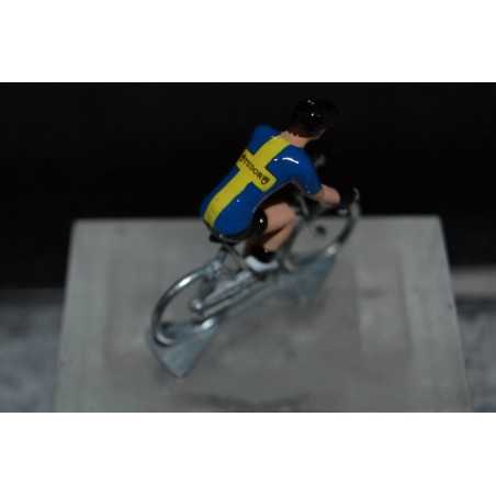 Figurine Jacob Eriksson Champion de Suède 2024 | cycliste zamak