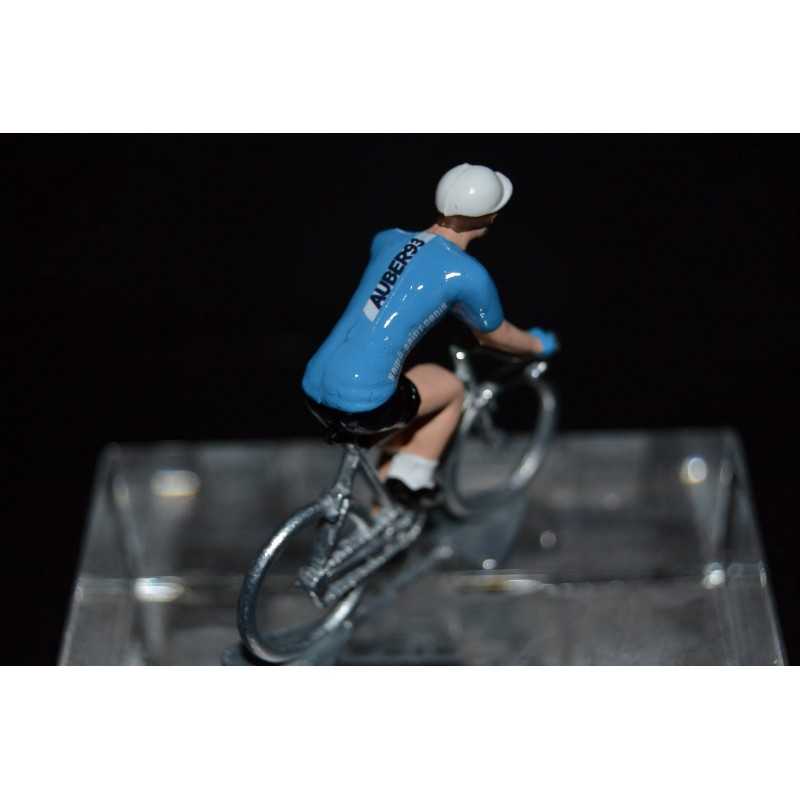 Auber93 HP BTP 2017 - petit cycliste miniature en metal