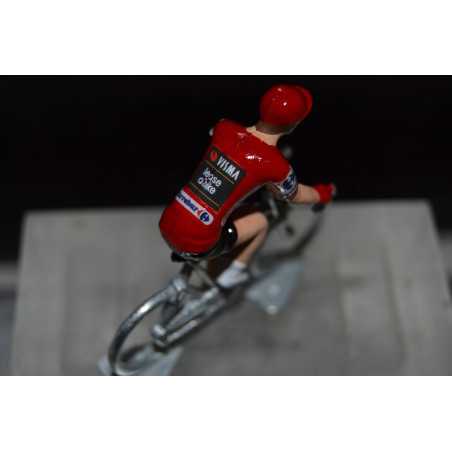 Figurine cycliste Jonas Vingegaard - maillot rouge Vuelta 2025