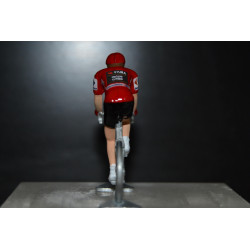 Figurine cycliste Jonas Vingegaard - maillot rouge Vuelta 2025