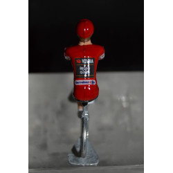 Figurine cycliste Jonas Vingegaard - maillot rouge Vuelta 2025