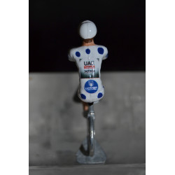 Figurine Jay Vine UAE maillot pois Vuelta 2025 | figurine cycliste