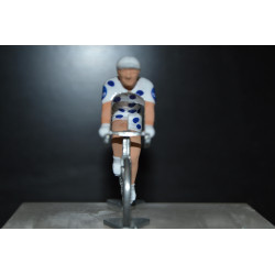 Figurine Jay Vine UAE maillot pois Vuelta 2025 | figurine cycliste