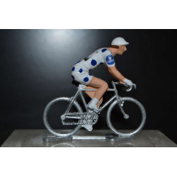 Figurine Jay Vine UAE maillot pois Vuelta 2025 | figurine cycliste
