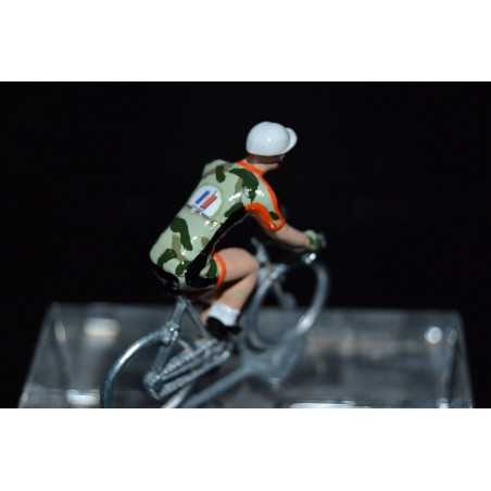 EC Armée de terre 2017 - petit cycliste miniature en metal