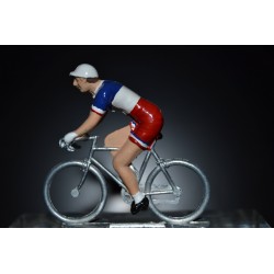 France Champion 2016/2017 Arthur Vichot - petit cycliste miniature en metal
