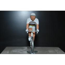 Figurine cycliste Tadej Pogačar – Champion du Monde 2025