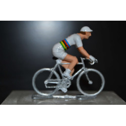 Figurine cycliste Tadej Pogačar – Champion du Monde 2025