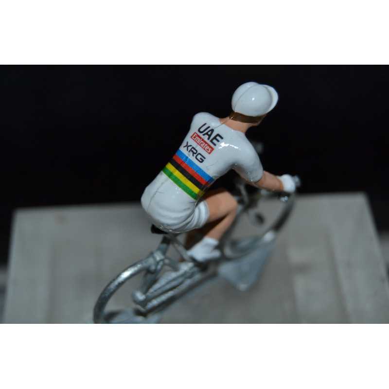 Figurine cycliste Tadej Pogačar – Champion du Monde 2025